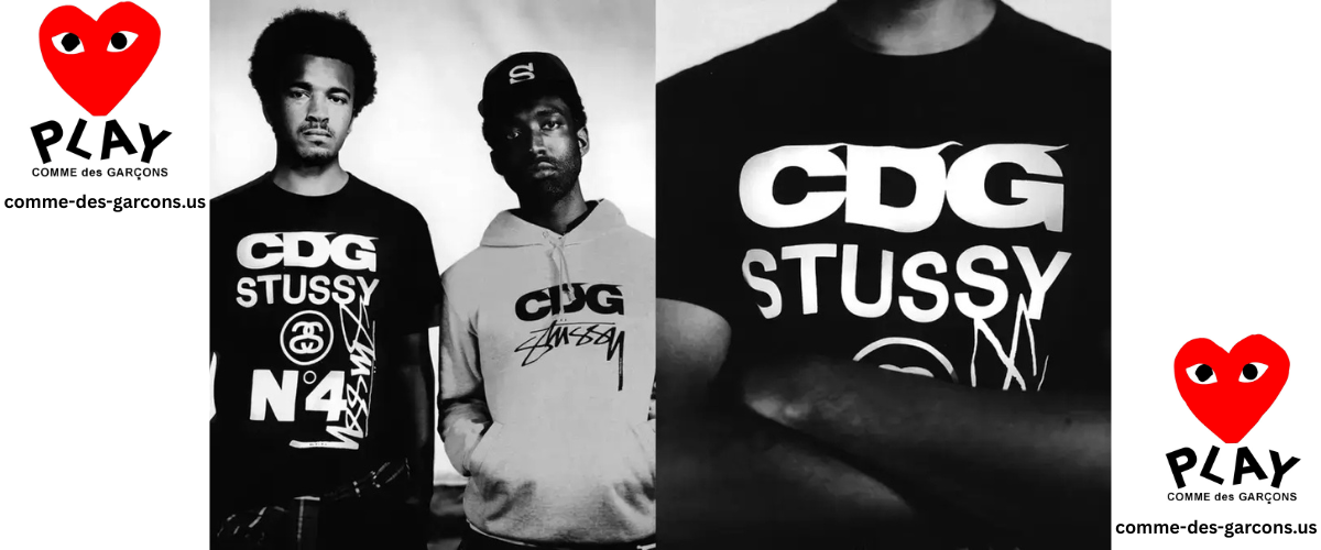 Comme des Garcons x Stussy Collabs Hoodie and Shirt Wear By Boys