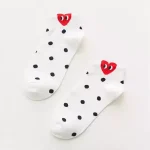 CDG Play Dot White Socks
