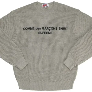 Comme des Garcons Beige Knit Sweater