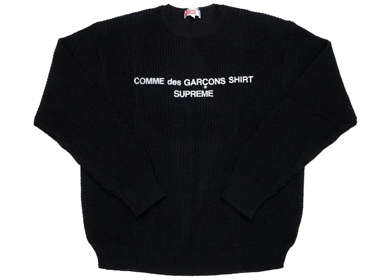Comme des Garcons Black Knit Sweater