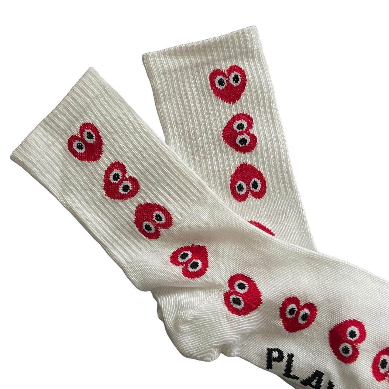 Comme des Garcons Play Multi Hearts Socks