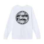 Stussy x CDG Dot LS Long Sleeve White