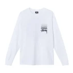 Stussy x CDG LS Long Sleeve Shirt White