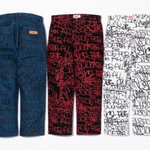 Supreme x CDG Pant Red-Blue-White