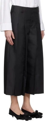 comme-des-garcons-black-gabardine-medium-trousers Front